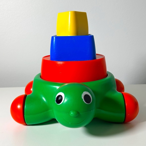 Vintage 90s Little Tikes Stacking & Nesting Shapes Turtle (B9) - Picture 1 of 13